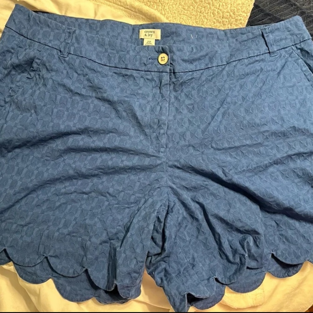 Crown & Ivy Shorts Royal Blue Size 22w